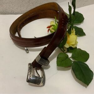 Brighton Onyx Men's Genuine Leather Belt brown Size 34